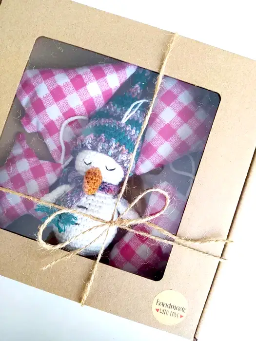 Box prezentowy – komplet ręcznie robionych ozdób choinkowych — zdjęcie 1