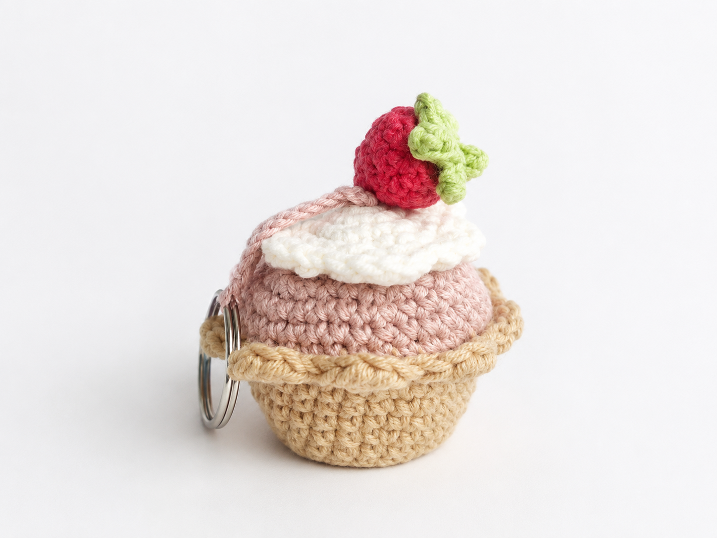 Szydełkowy brelok — muffinka — zdjęcie 2